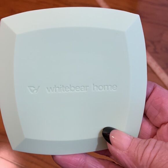 Silicone coasters set of six: cream light green and clay. NWOT - Picture 2 of 4